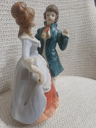 Pareja musical vintage porcelana