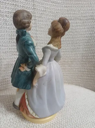 Pareja musical vintage porcelana