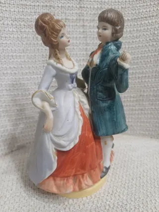 Pareja musical vintage porcelana