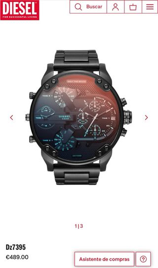 Reloj Diesel Negro y Rojo