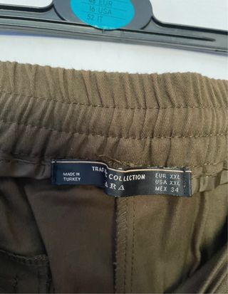 Pantalón Zara Caqui Talla XXL
