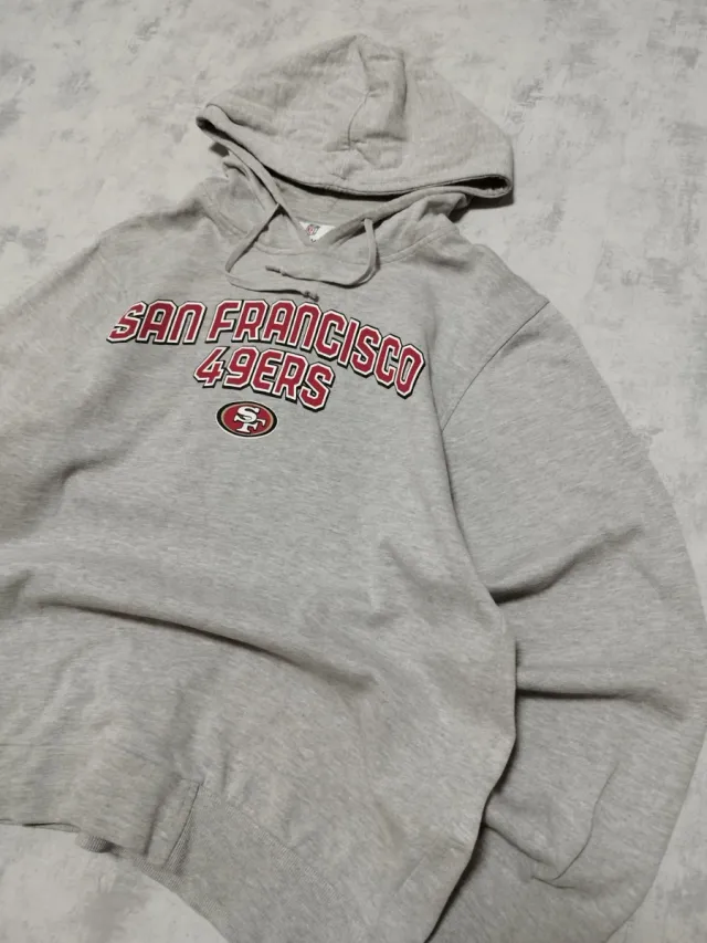 Sudadera San Francisco 49ers Gris con Capucha