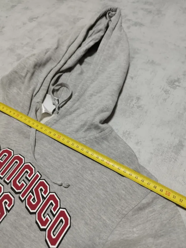 Sudadera San Francisco 49ers Gris con Capucha