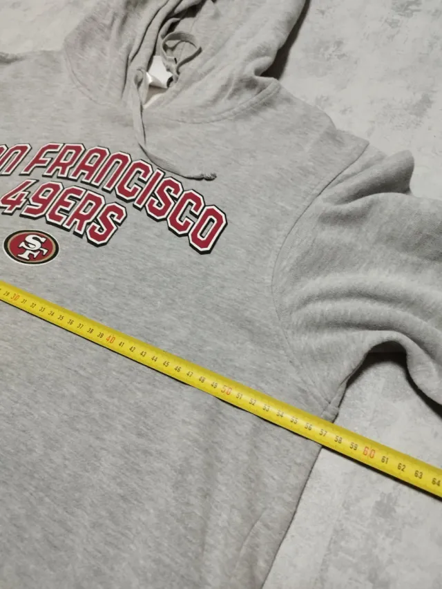 Sudadera San Francisco 49ers Gris con Capucha