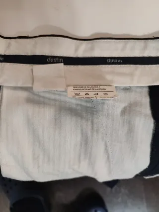 Pantalón de vestir azul hombre