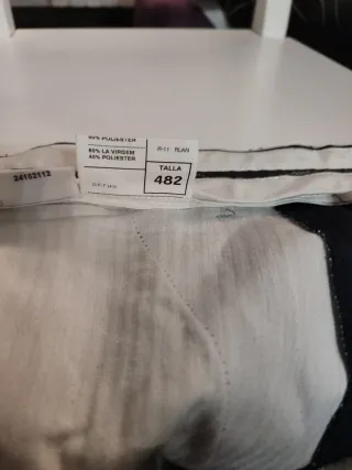 Pantalón de vestir azul hombre