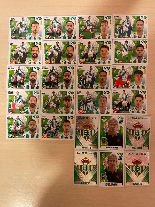 66 cromos del Betis normali