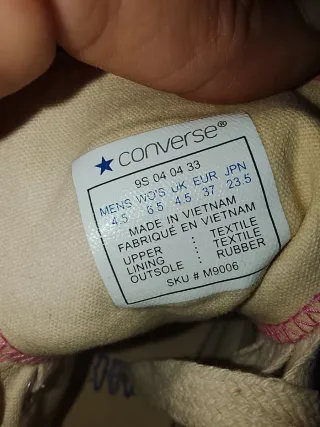 Zapatillas Converse Altas Rosas