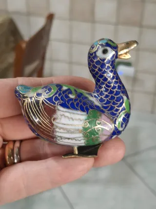 Anatra Cloisonné Decorativa