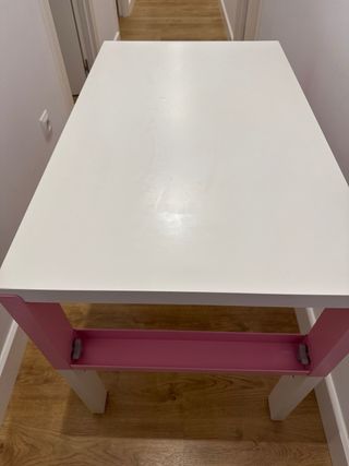 Escritorio IKEA PÅHL blanco/turquesa