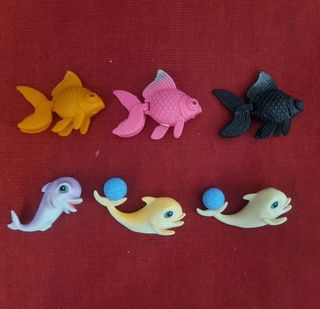 Lotto 6 Pesciolini Giocattolo
