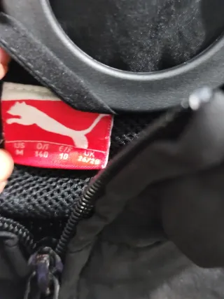 Chaqueta Puma niño negra y blanca