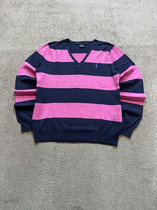 Jersey Ralph Lauren Azul Marino y Rosa