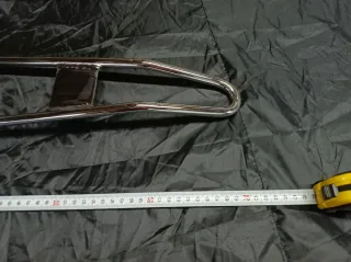 Sissy bar artesanal, cromado