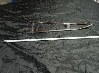 Sissy bar artesanal, cromado