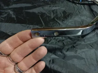 Sissy bar artesanal, cromado