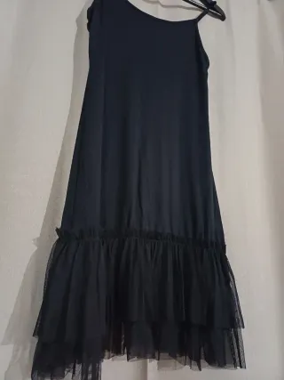 Vestido tul y top estampado cebra