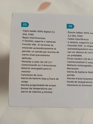 Vigilabebés Kiokids Seguridad Cámara para bebés
