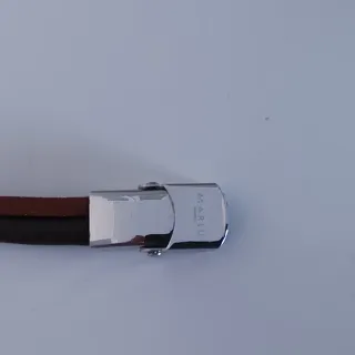 Bracciale Marlù Uomo Pelle Marrone nero  Argento