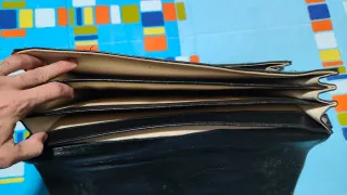 Cartera ejecutiva de piel negra