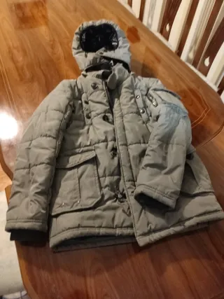 Cazadora niño verde militar