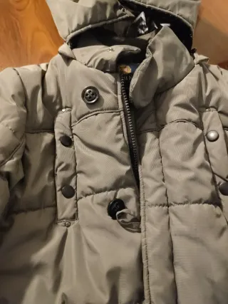 Cazadora niño verde militar