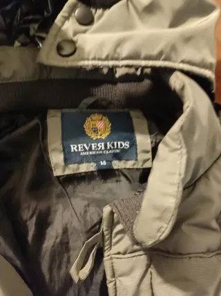 Cazadora niño verde militar