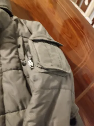 Cazadora niño verde militar