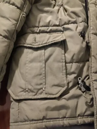 Cazadora niño verde militar