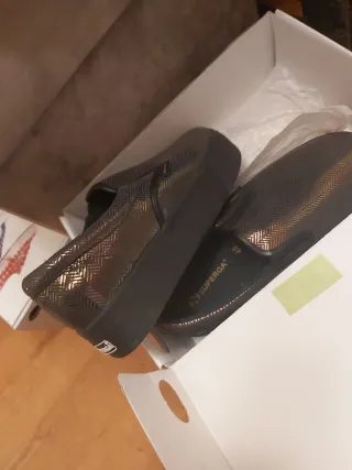 Superga piel Mujer Talla 40