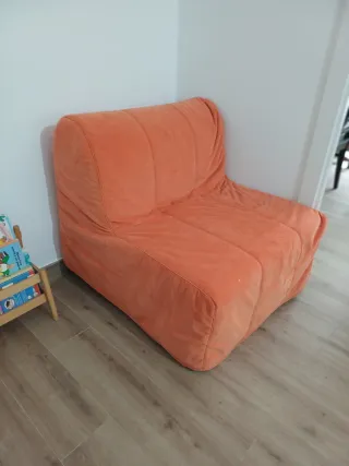 Sofá modular naranja Ikea