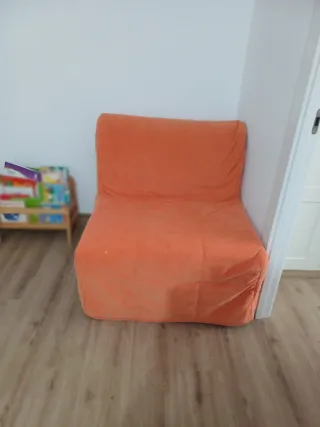 Sofá modular naranja Ikea