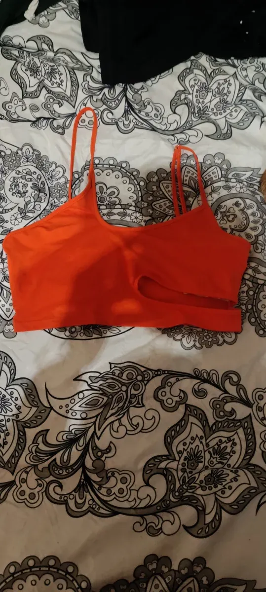 Top Verano Naranja Corto