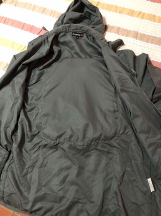 Mochila Chaqueta Gris,chubasquero .