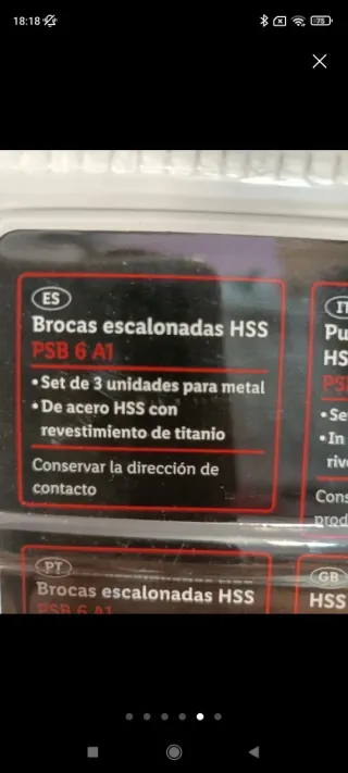 Brocas escalonadas HSS Parkside