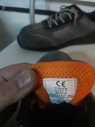 Zapatos de seguridad U Power grises y naranjas 43