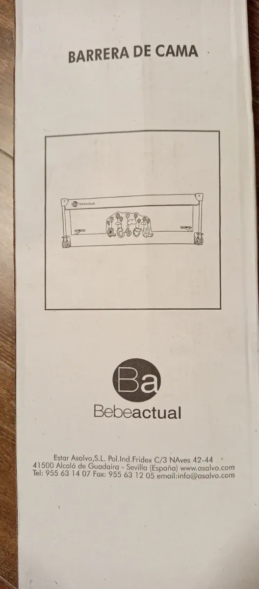 Barra protectora para cama infantil