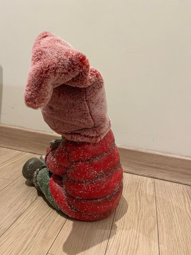 Muñeco navideño duende con reno