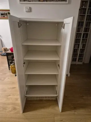 Armario infantil de madera blanco