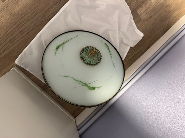 Lámpara techo cristal y metal elegante