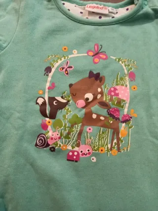 Felpa Liegelind 92 cm con stampa cervo