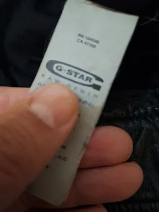 Cazadora Cuero G-Star RAW Trucker Talla M.