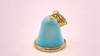 Colgante Oro 18k Azul