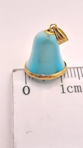 Colgante Oro 18k Azul