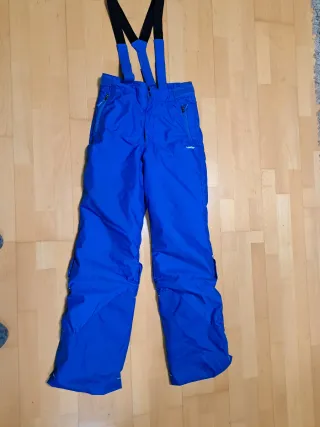 Pantalón de esquí azul con tirantes