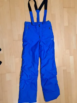Pantalón de esquí azul con tirantes