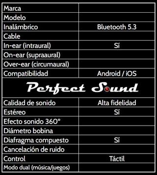 Auriculares inalámbricos Macaron (negro)