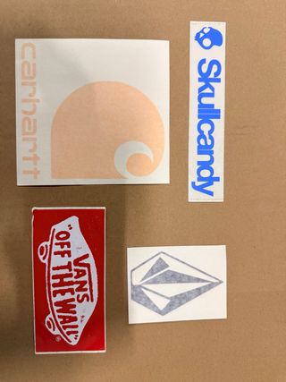 Pegatinas Carhartt, Vans, Skullcandy, Volcom