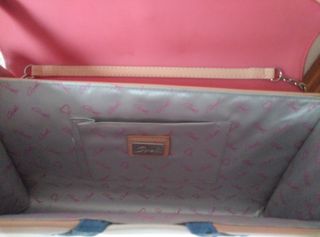 Bolso Cartera Mujer Axel Beige y Blanco