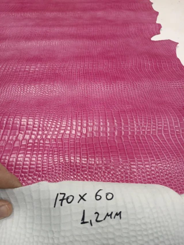 Cuero grabado coco rosa